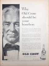 Vintage 1959 Old Crow Bourbon Whiskey Print Ad Art James Crow Picture - £4.31 GBP