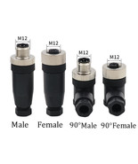 PG7 M12 Sensor Connector 4/5/8/12 Pin Male/Female Straight/Right Angle P... - €2,57 EUR+