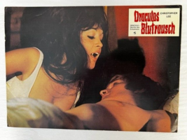 Scars of Dracula original 1970 12x8 inches German lobby card Anouska Hempel - £39.54 GBP