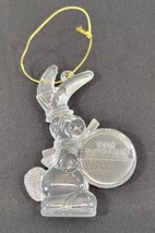 M2) Vintage 1992 Clear Plastic Energizer Bunny Rabbit Christmas Ornament - £4.66 GBP
