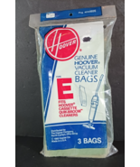 New Sealed Vacuum Bags Hoover Type E pack of 3 bags Quik Broom Cassette NOS - $10.44