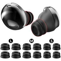 Ear Tips For Galaxy Buds Pro, 6 Pairs Double Flange Silicone Eartips Earbuds Ear - £20.35 GBP