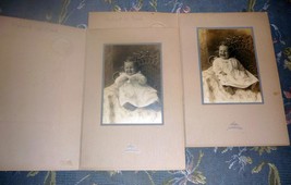 Robert Wilbur Reed (2) Cabinet Photos of Baby - Weeks Mills, Maine - £27.80 GBP