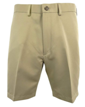 Roundtree &amp; Yorke Size 50 EXPANDER WAISTBAND Khaki Flat Front New Mens S... - £46.54 GBP