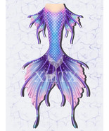 Big Mermaid Tail Swimsuit For Adults Women Free Diving Show Costumes No ... - £95.08 GBP