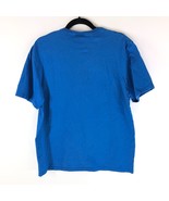 Champion Mens Heritage Tee Shirt Top Embroidered Hoodie Logo Blue L - £7.65 GBP