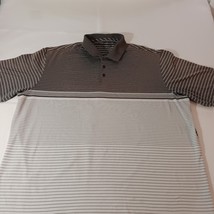 Walter Hagen Men's White & Gray Stripes Polo Shirt Short Sleeve Size 2XL image 8