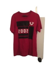 True Religion Red T-Shirt Tee Crew Neck Short Sleeve Shirt Men&#39;s Size M - £29.88 GBP
