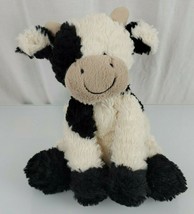 Jellycat Medium Fuddlewuddle Calf Cow Soft Toy Black White Stuffed Animal Plush - £53.79 GBP
