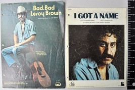 Jim Croce Vtg Sheet Music + Hits CD 3 Item Lot Bad Leroy Brown I Got A Name 1973 - £21.26 GBP