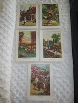 5 Vintage German Country Scenes By Herrfurth Prints - £11.80 GBP