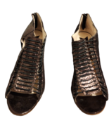 Salvatore Ferragamo Black Leather Tassel Loafers Women&#39;s Shoes Size 11B - £24.39 GBP