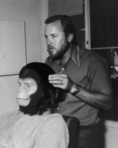 Planet of the Apes Roddy McDowall applying make up on set 16x20 Poster - $19.99