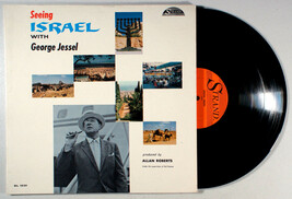 George Jessel - Seeing Israel (1967) Vinyl LP • Audio Documentary, Jewis... - $11.61