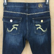 Rock &amp; Republic Jeans Womens 6M Kasandra Dark Wash Gold Studded Distress... - £13.51 GBP
