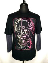 Star Wars MAD Engine T Shirt Mens Large w/ Thermal Long Sleeves Darth Va... - £10.24 GBP