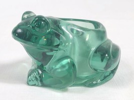 Indiana Glass Spanish Green Frog 07138 Votive Candle Holder Paper Weight  - £10.01 GBP