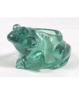 Indiana Glass Spanish Green Frog 07138 Votive Candle Holder Paper Weight  - £10.05 GBP