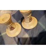 Pfaltzgraff Village Candlesticks Holder Folk Art 3 1/2&quot; - $9.49