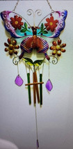 Wind Chime: Metal Colorful Butterfly - New! - £15.80 GBP