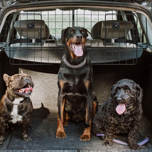 Adjustable Dog Car Barrier Universal-Fit Pet Divider Gate for SUVs Cars Vehicles - £52.14 GBP