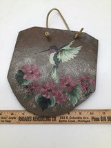 hand painted slate wall plaque humming bird - £7.84 GBP