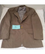 Brooks Brothers Makers Wool Brown Blazer Suit Jacket Sport Coat 46R - £23.25 GBP