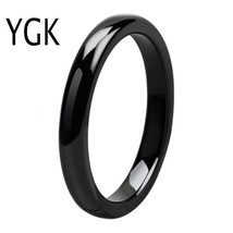 Dome Polished Comfort Fit Tungsten Ring - Engagement Wedding Band Jewelry for Wo - £17.92 GBP