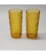 Vintage BROCKWAY GLASS 8 Ounce Flat Tumblers AMERICAN CONCORD Amber - Pa... - €11,96 EUR