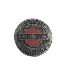 Vintage Harley Davidson Shreveport Louisiana Dip Dot Dealer Oil Bar Shie... - $13.99
