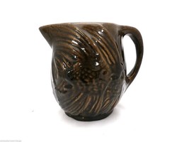 Vintage McCoy Angelfish Pitcher Brown Perfect 6&quot; - $54.45