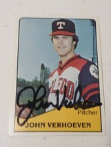 John Verhoeven Minnesota Twins 1979 Tcma Autograph Card #12 Read Description - £3.94 GBP