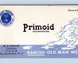 Primoid Inc Waterroofing Vintage Business Card Hackensack NJ BC1 - $11.25