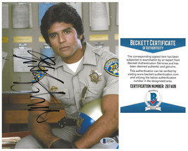 Erik Estrada Actor signed Ponch CHiPs 8x10 photo Beckett COA autographed - £87.04 GBP
