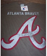 VINTAGE STYLE ATLANTA BRAVES MLB BASEBALL T-Shirt MENS MEDIUM NEW w/ TAG - £15.77 GBP
