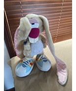 Applause Jackson Bunny Rabbit Vintage Long Large Floppy Pink Ears Big Sh... - $19.19 CAD