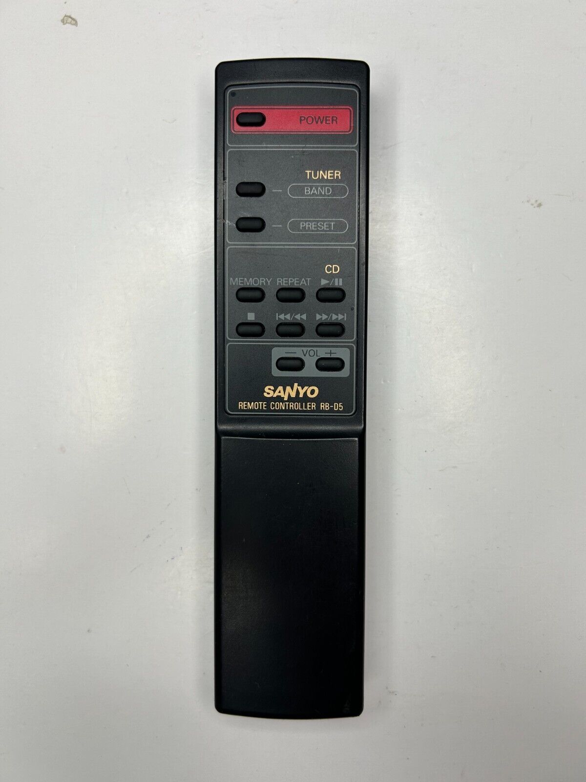 Sanyo RB-D5 Audio System Remote Control, OEM for RXDS15 RXFS400 RXFS410 RXFS430  			