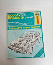 Haynes 610 Repair Manual Dodge Colt &amp; Plymouth Champ 1978-1987 Used Nice! - $9.49