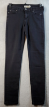 Altered State Jeans Womens Size 28 Black Denim Pockets Dark Wash Flat Front - £13.93 GBP