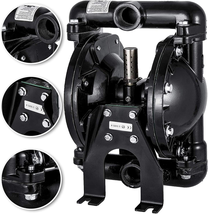 Double Diaphragm Pump 1 Inch Inlet Outlet Aluminum 35 GPM Max 120PSI for Industr - £345.64 GBP