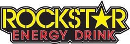 Factory Effex Rockstar Energy Drink 12in. Die-Cut Sticker Text Logo 15-9... - $4.95