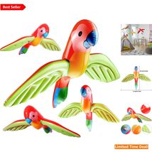 4-Piece Inflatable Parrot Set - Durable Beach Decorations, 29.5" &amp; Photo... - $20.74