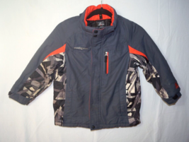 ZeroXposure Coat/Jacket Gray Multicolored Boys Large 7 Heavy-Duty Orange/Blk - £12.65 GBP