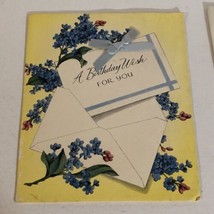 Vintage Birthday Card Birthday Wish For You Box4 - $3.95