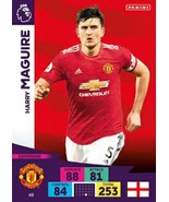 Panini Adrenalyn Premier League 2020-21 Man Utd Harry Maguire Cards - $192.52 MXN