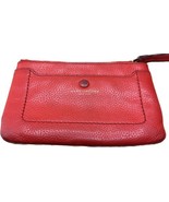Marc Jacobs Wristlet Clutch Pebbled Leather Empire City Valentine Red - £23.74 GBP