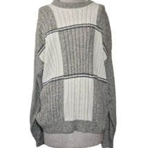 Grey and White Sweater Size XL - £19.42 GBP