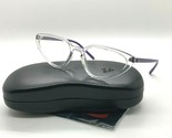 Ray Ban OPTICAL Eyeglasses RB 7188 8086 CRYSTAL CLEAR/PURPLE 52-18-140MM - $63.02