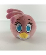 Angry Birds Stella Pink Bird Plush Stuffed Animal 6&quot; Toy 2014 Rovio Char... - £30.93 GBP