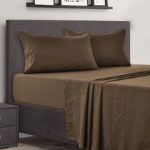 Brown Microfiber Comfort 4 Piece Bed Sheet Set Deep Pocket 1800 Series H... - £19.65 GBP+